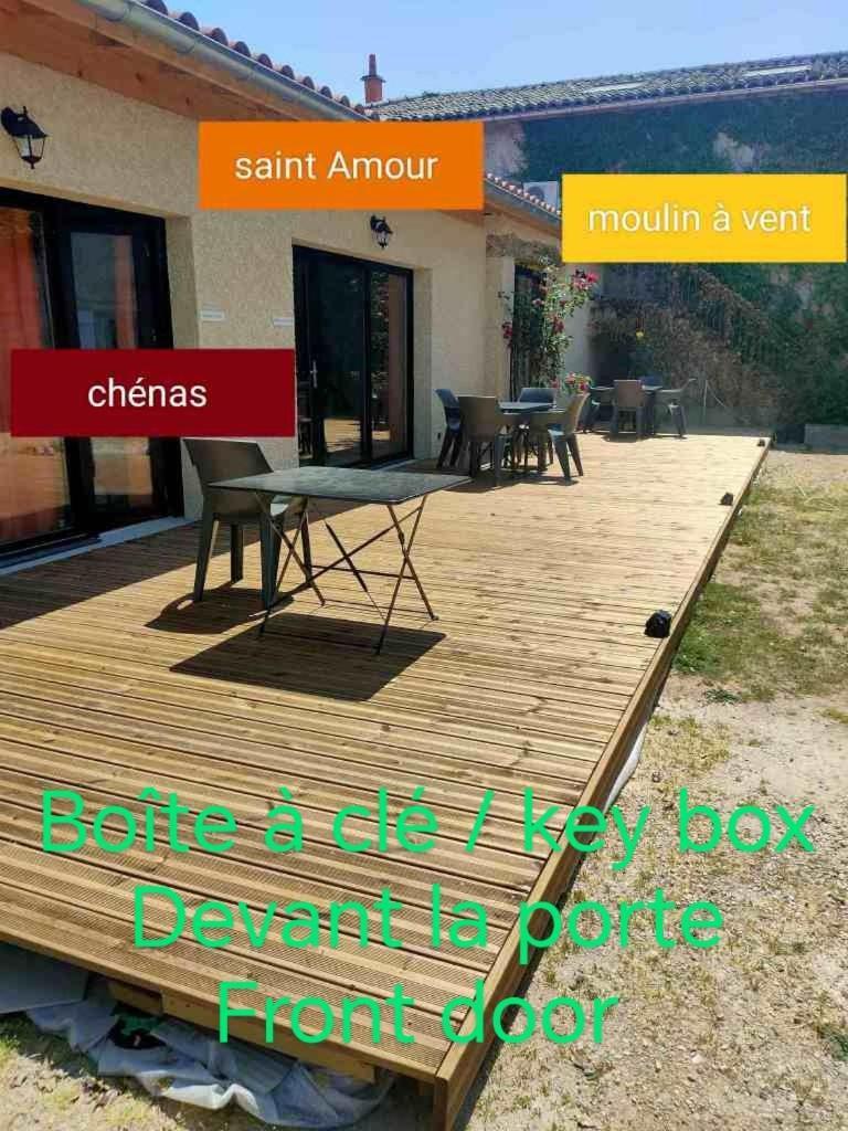 Apartament Au Coeur Des Vignes Moulin A Vent La Chapelle-de-Guinchay Zewnętrze zdjęcie